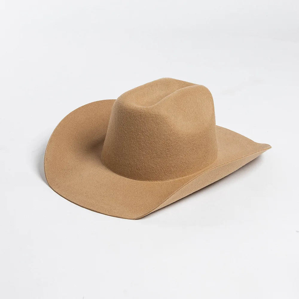 Rolled Brim Jazz Cowboy Hat – Modern Casual Style