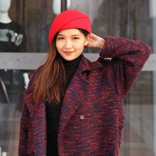 Chapéu Cloche de Lã Australiana – Estilo Chic e Contemporâneo