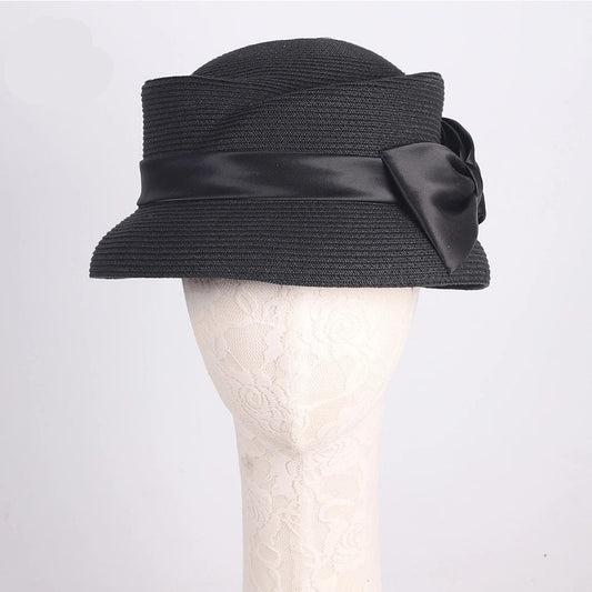 Chapéu Fedora Palha Estilo Francês – Elegância Verão