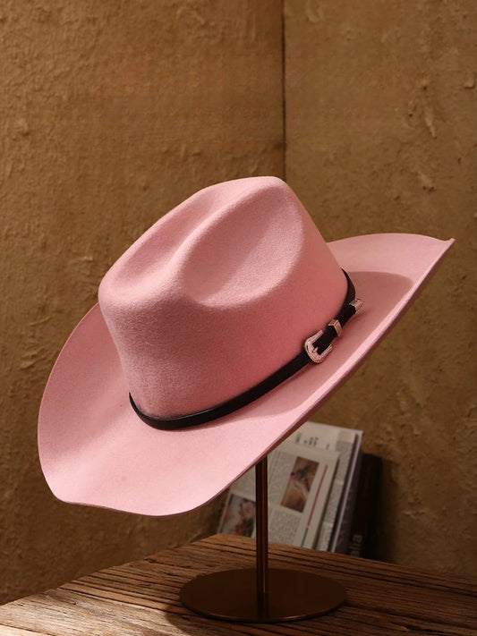 Chapéu Cowboy em Lã Pura - Estilo Vintage Unissexo
