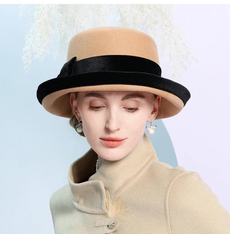 Chapéu Fedora Topo Plano Camel – Estilo Casual Elegante