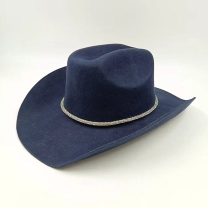 Rolled Brim Jazz Cowboy Hat – Modern Casual Style
