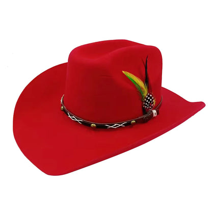 Rolled Brim Jazz Cowboy Hat – Modern Casual Style