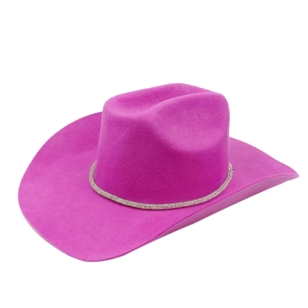 Rolled Brim Jazz Cowboy Hat – Modern Casual Style