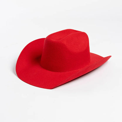 Rolled Brim Jazz Cowboy Hat – Modern Casual Style
