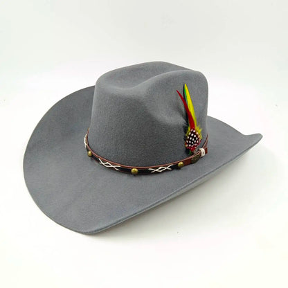Rolled Brim Jazz Cowboy Hat – Modern Casual Style