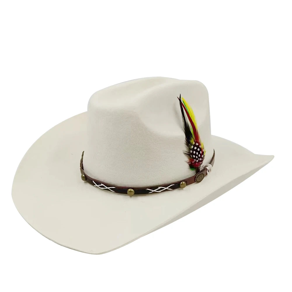 Rolled Brim Jazz Cowboy Hat – Modern Casual Style
