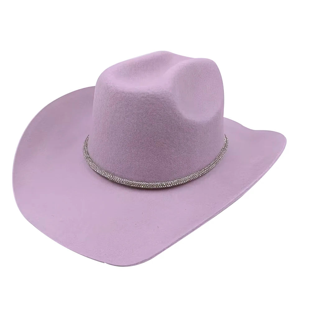 Rolled Brim Jazz Cowboy Hat – Modern Casual Style