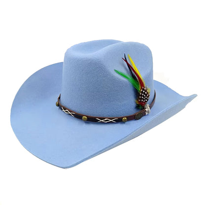 Rolled Brim Jazz Cowboy Hat – Modern Casual Style