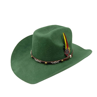 Rolled Brim Jazz Cowboy Hat – Modern Casual Style