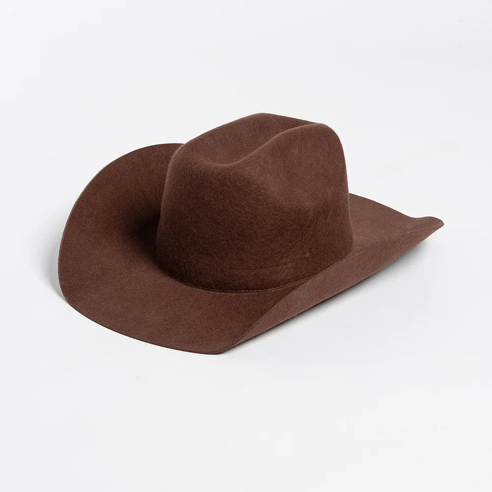 Rolled Brim Jazz Cowboy Hat – Modern Casual Style
