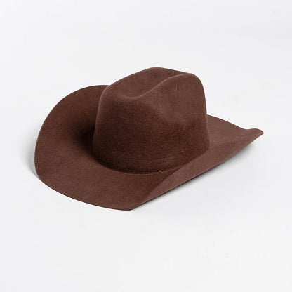 Rolled Brim Jazz Cowboy Hat – Modern Casual Style