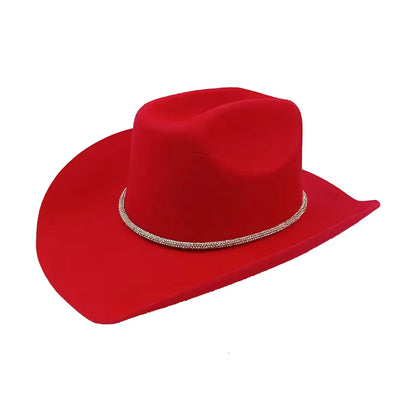 Rolled Brim Jazz Cowboy Hat – Modern Casual Style