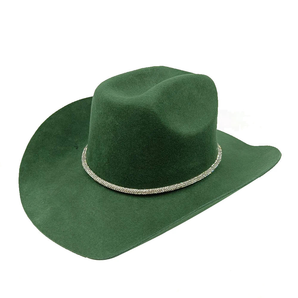 Rolled Brim Jazz Cowboy Hat – Modern Casual Style