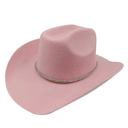 Rolled Brim Jazz Cowboy Hat – Modern Casual Style
