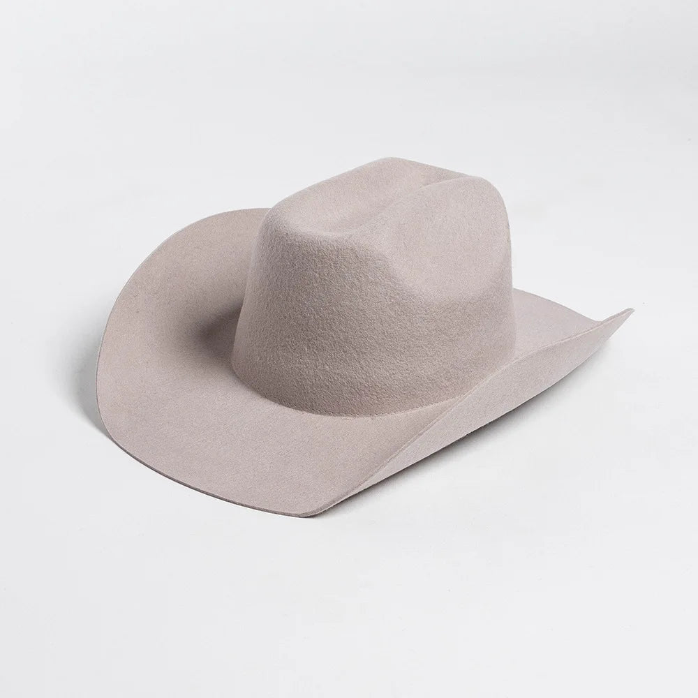 Rolled Brim Jazz Cowboy Hat – Modern Casual Style