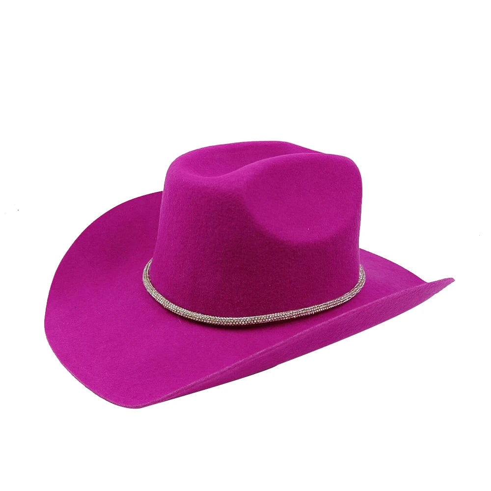 Rolled Brim Jazz Cowboy Hat – Modern Casual Style