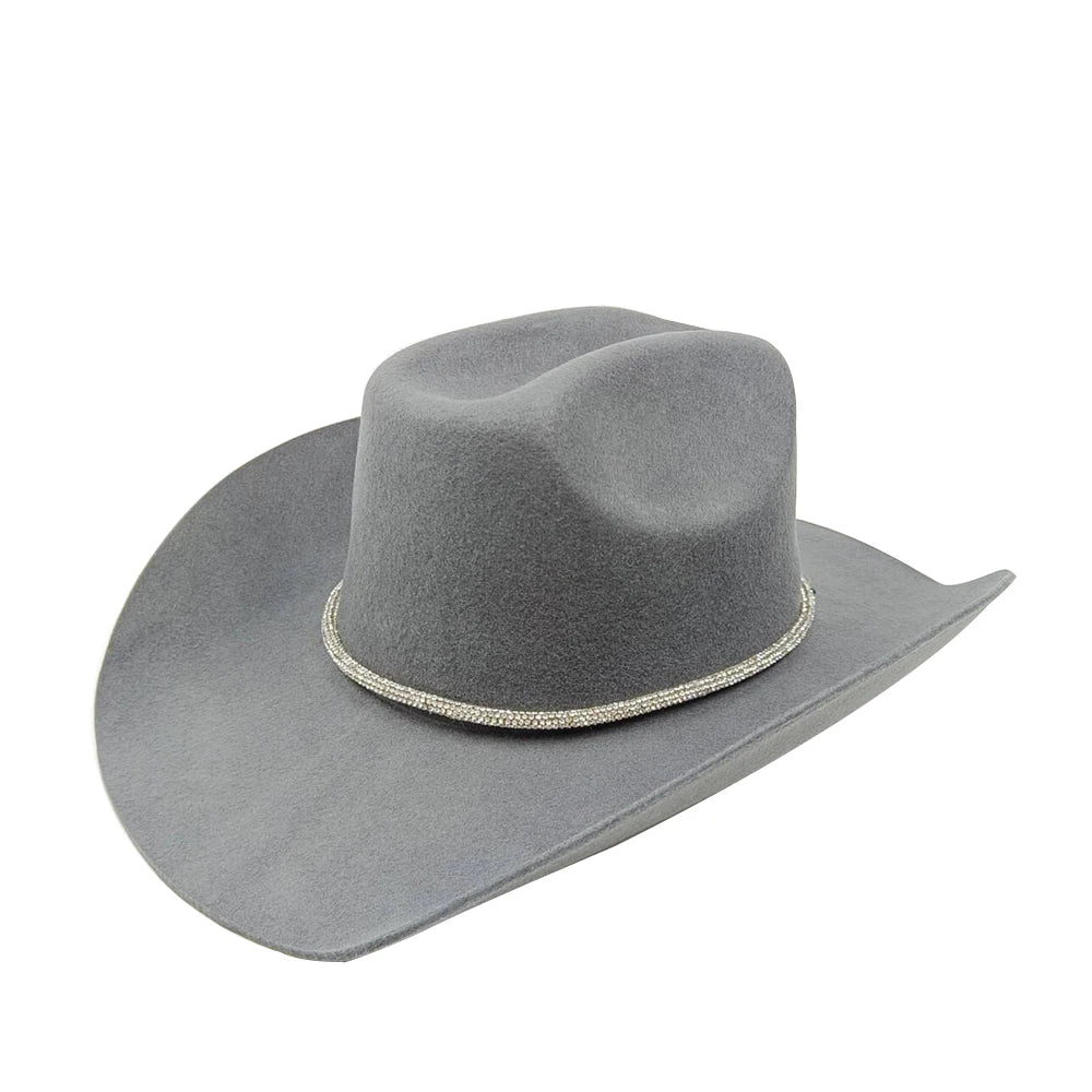 Rolled Brim Jazz Cowboy Hat – Modern Casual Style