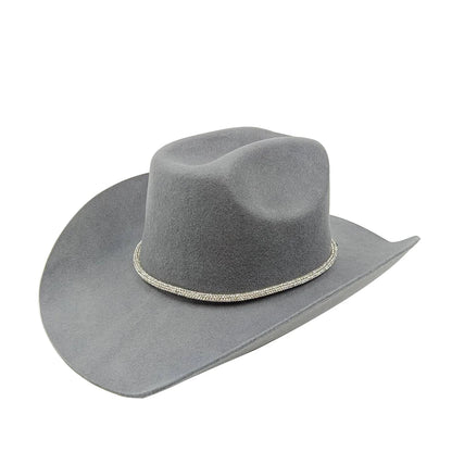 Rolled Brim Jazz Cowboy Hat – Modern Casual Style