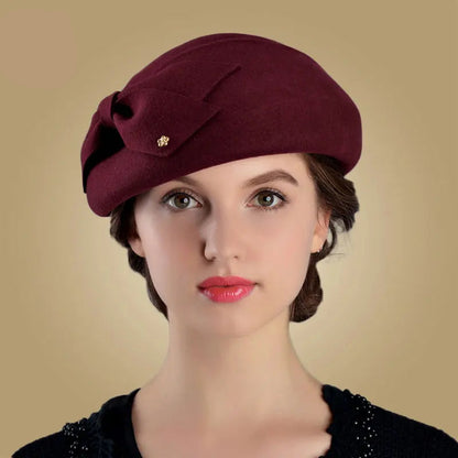 Boina Francesa de Lã Pura – Elegância Vintage