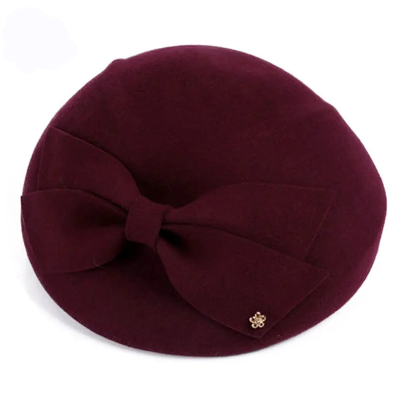Boina Francesa de Lã Pura – Elegância Vintage