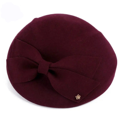 Boina Francesa de Lã Pura – Elegância Vintage