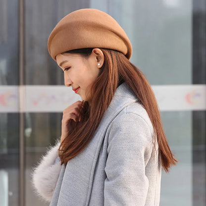 Chapéu Cloche de Lã Australiana – Estilo Chic e Contemporâneo