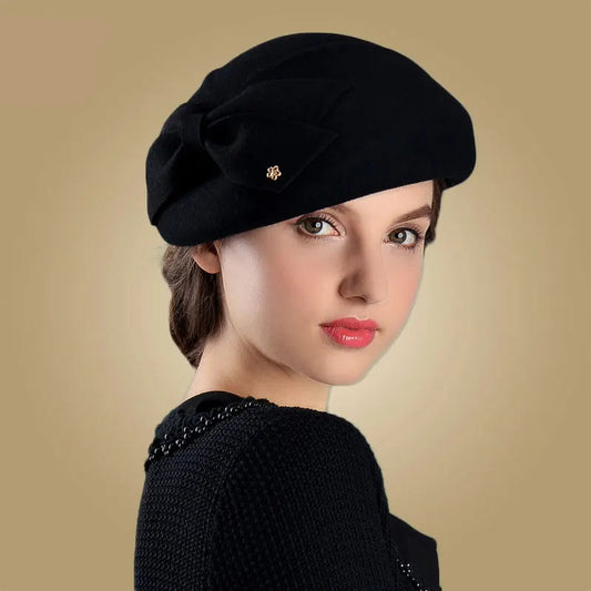 Boina Francesa de Lã Pura – Elegância Vintage