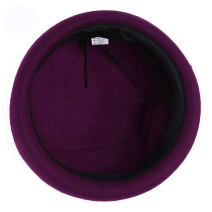 Boina Francesa de Lã Pura – Elegância Vintage