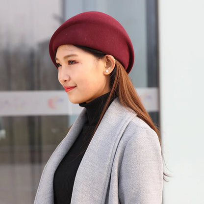 Chapéu Cloche de Lã Australiana – Estilo Chic e Contemporâneo