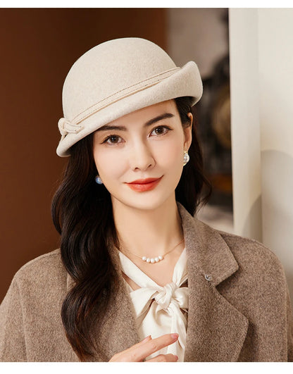 Chapéu Top Hat Britânico Aba Ondulada – Elegância Vintage