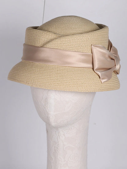 Chapéu Fedora Palha Estilo Francês – Elegância Verão