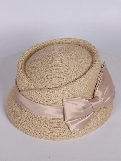 Chapéu Fedora Palha Estilo Francês – Elegância Verão