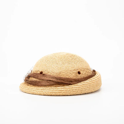 Chapéu Fötr em Ráfia 100% Natural Estilo Francês