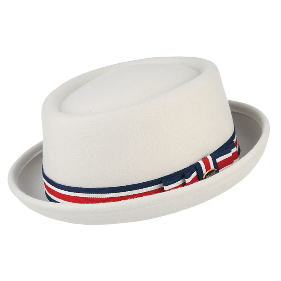 Premium Pork Pie Hat in 100% Pure Wool – Timeless Elegance