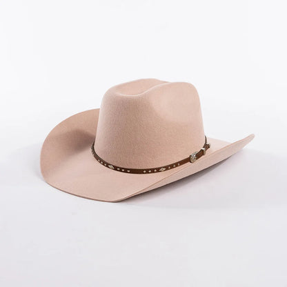 Chapéu Cowboy Lã 100% com Faixa Couro – Estilo Western