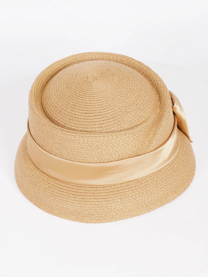 Chapéu Fedora Palha Estilo Francês – Elegância Verão
