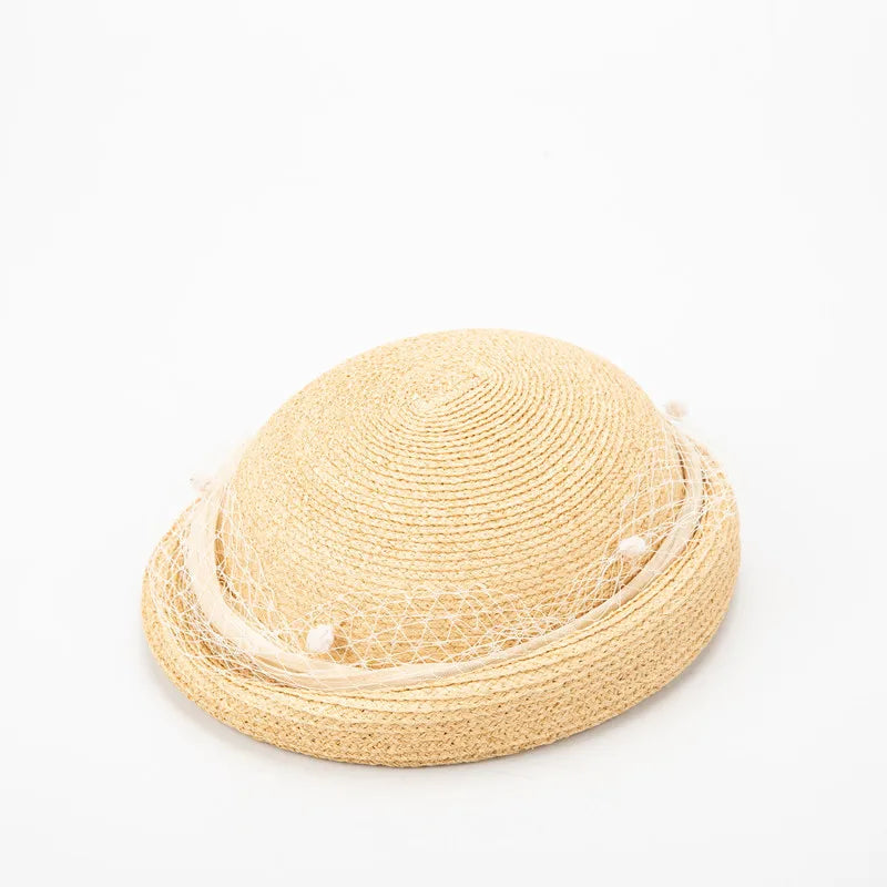 Chapéu Fötr em Ráfia 100% Natural Estilo Francês