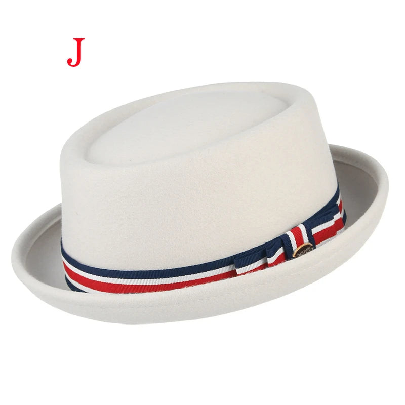 Premium Pork Pie Hat in 100% Pure Wool – Timeless Elegance
