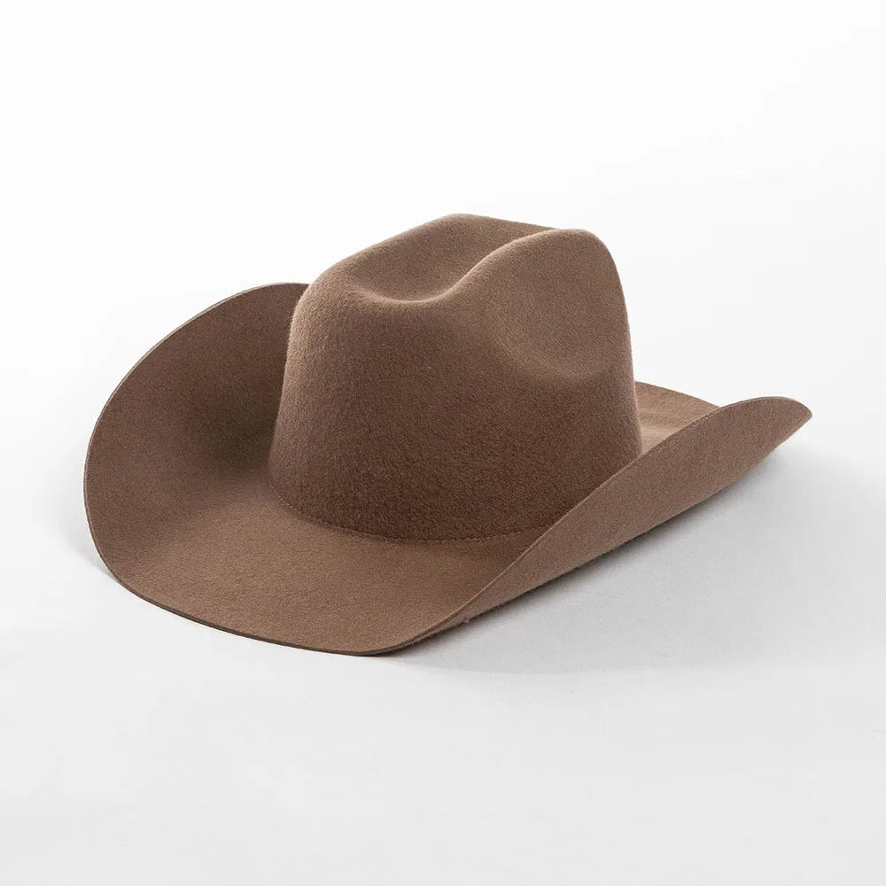 Rolled Brim Jazz Cowboy Hat – Modern Casual Style