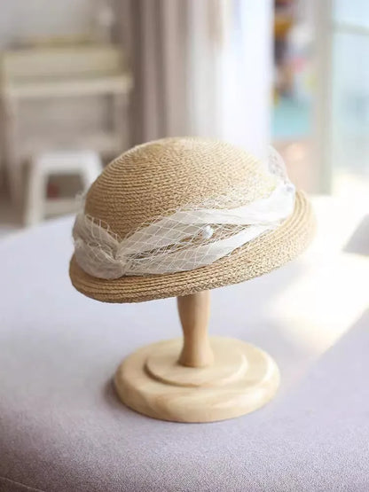 Chapéu Fötr em Ráfia 100% Natural Estilo Francês