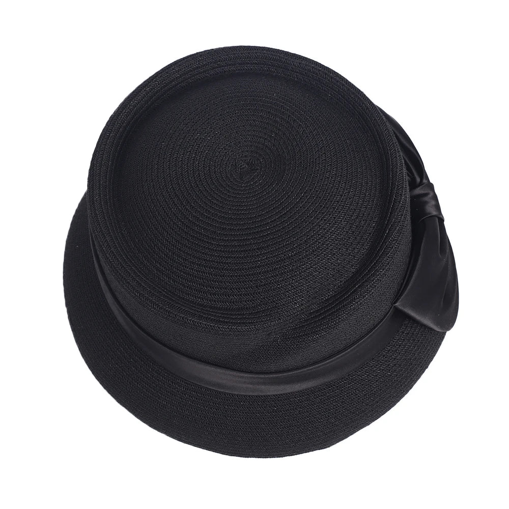 Chapéu Fedora Palha Estilo Francês – Elegância Verão