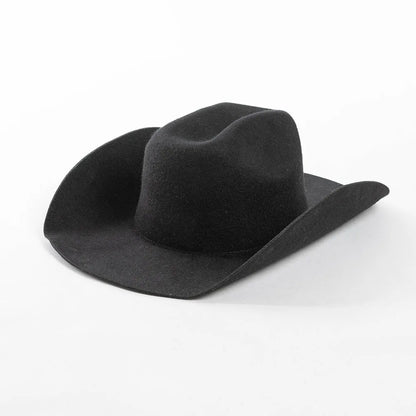 Rolled Brim Jazz Cowboy Hat – Modern Casual Style