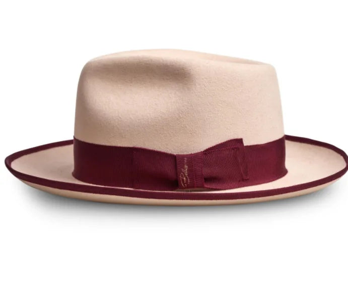 Fedora Retro de Lã Pura com Nó – Estilo Jazz Europeu