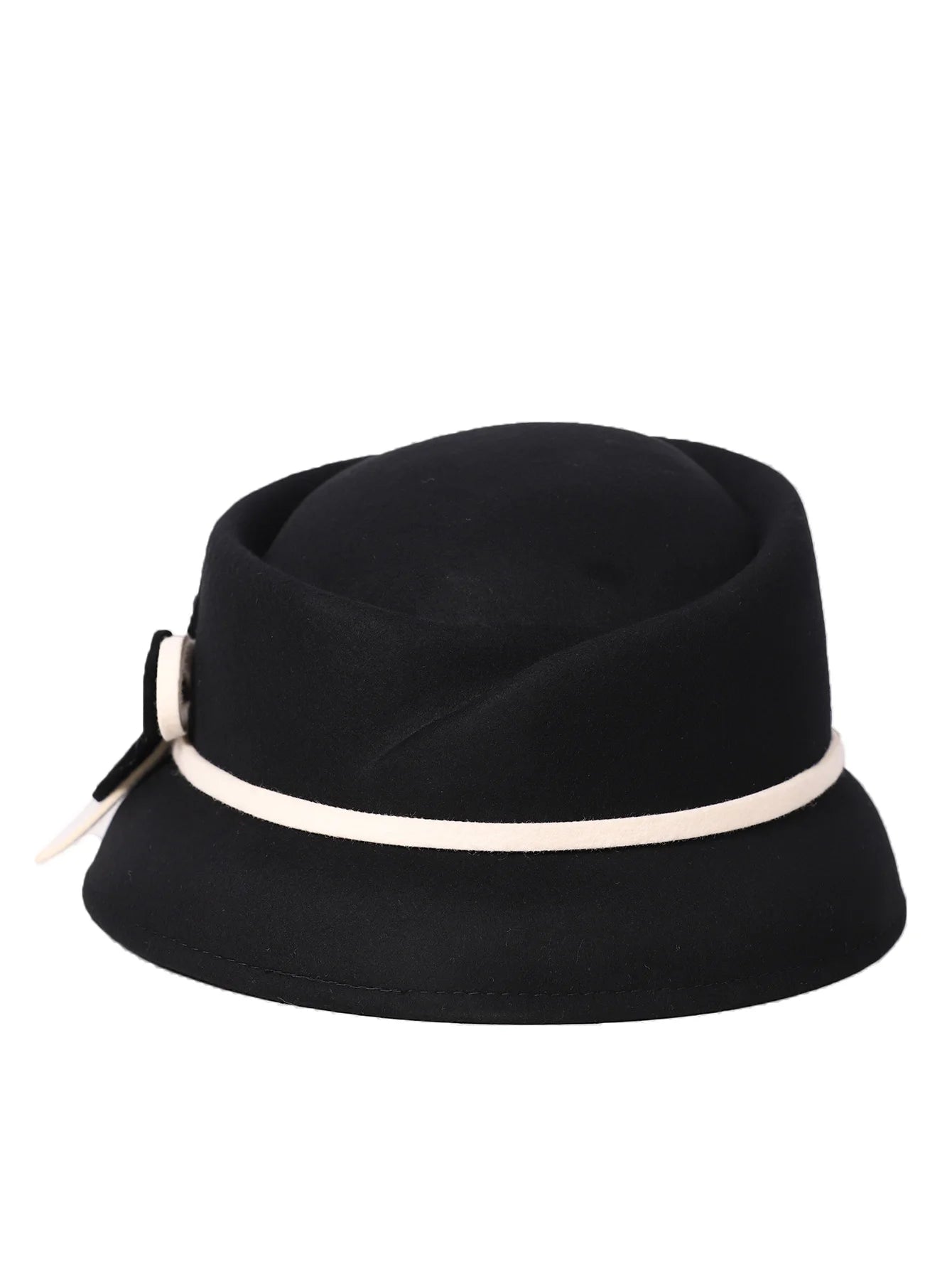 Chapéu Bowler com Flor e Laço – Elegância Formal