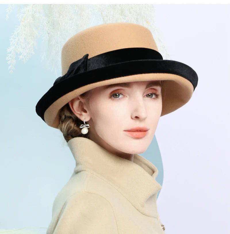 Chapéu Fedora Topo Plano Camel – Estilo Casual Elegante