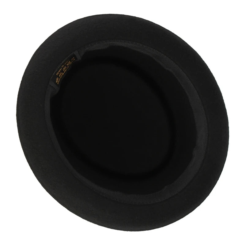 Premium Pork Pie Hat in 100% Pure Wool – Timeless Elegance