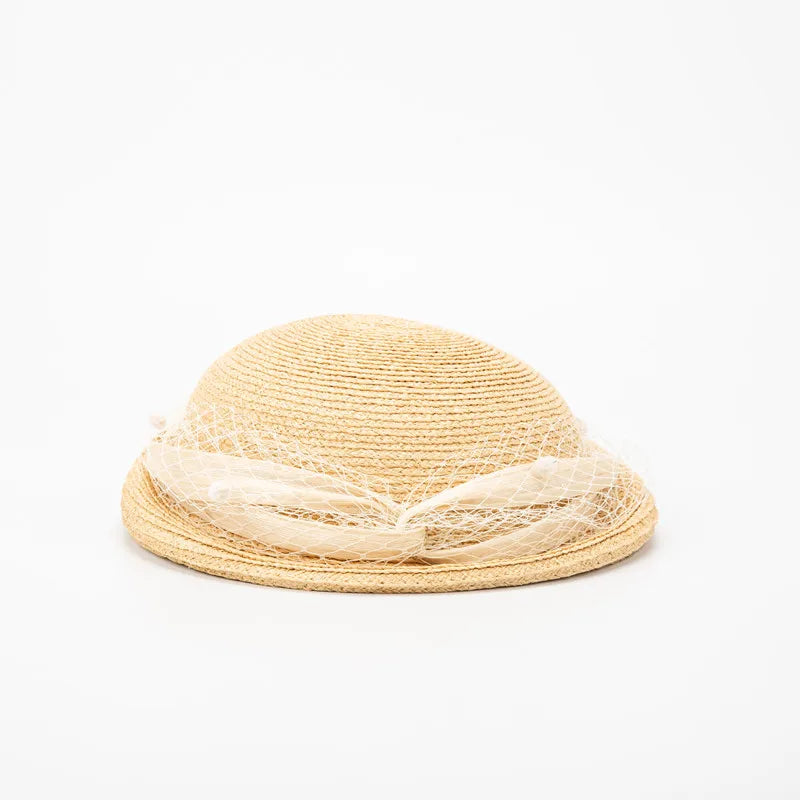 Chapéu Fötr em Ráfia 100% Natural Estilo Francês