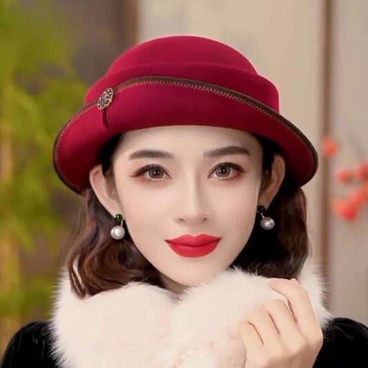 Fedora Formal de Lã Pura – Elegância para Eventos Especiais