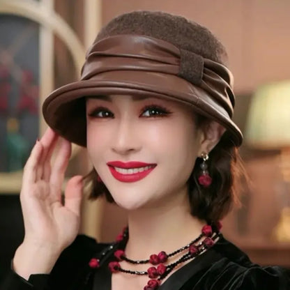 Pure wool fedora hat with fleece lining – comfort and elegance winter hat